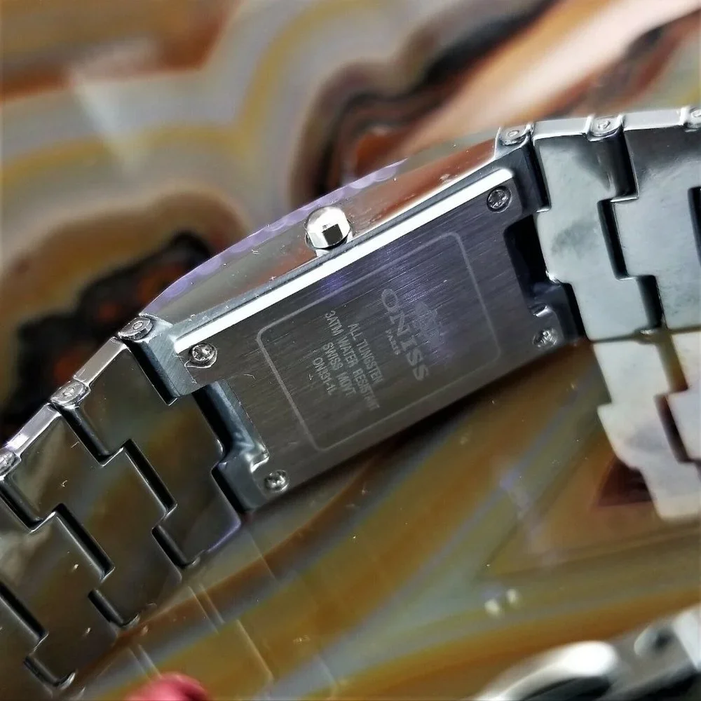 Womens ONISS Diamond Tungsten Jubilee Watch